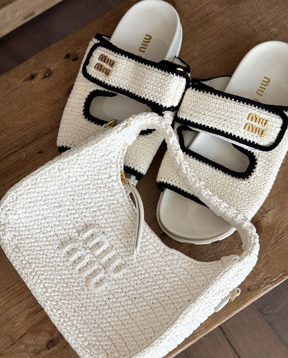 CROCHET KNIT SLIDES