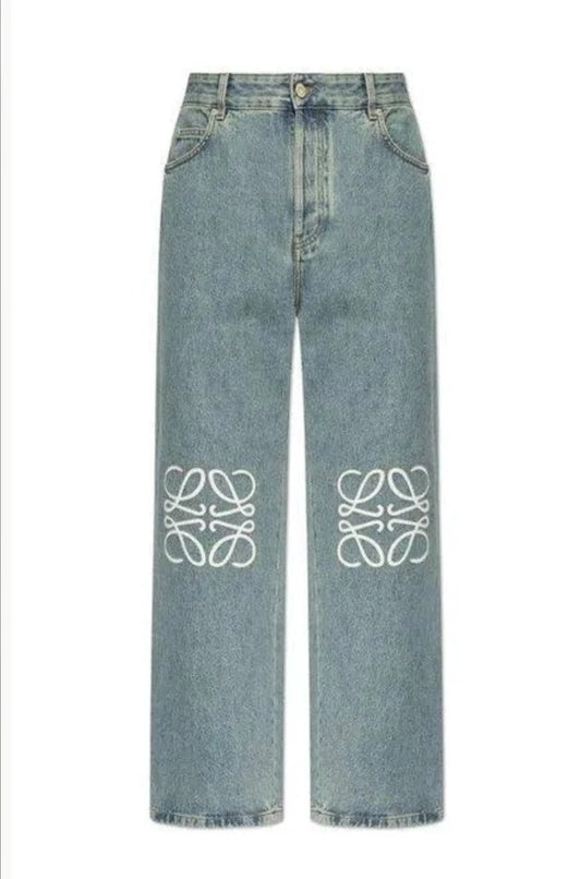 KNEE PATTERN JEANS