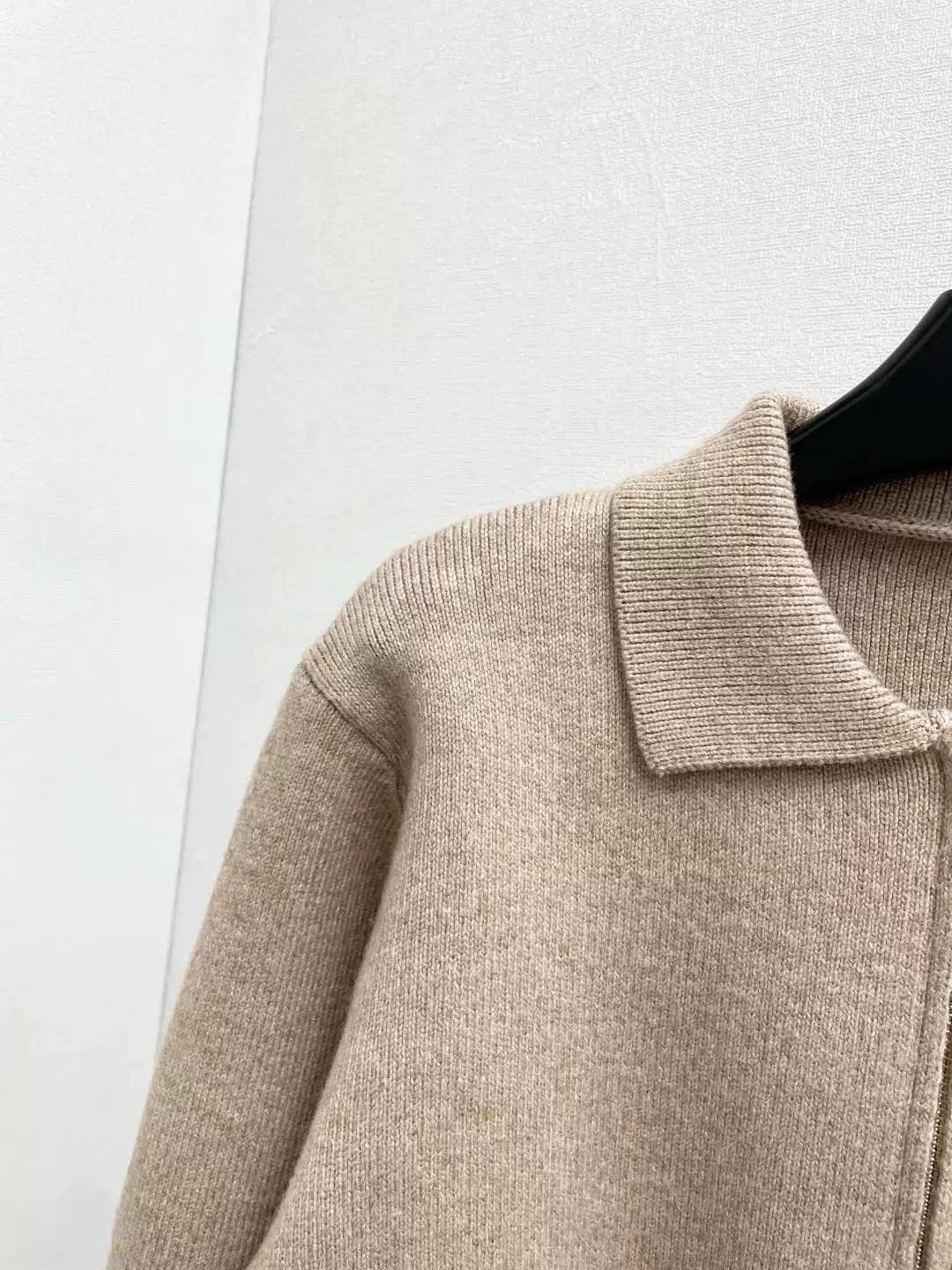 WOOL ZIPPER CARDIGAN