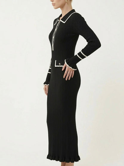 Elegantes Maxikleid mit Akzenten