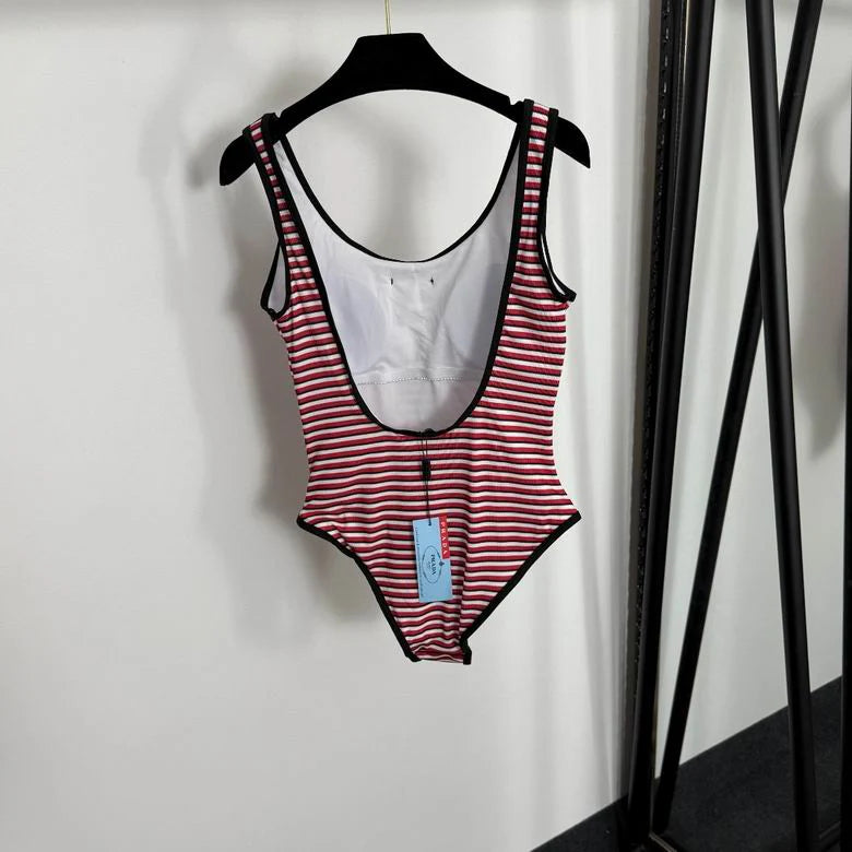 STRIPPED SWIMSUIT
