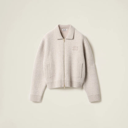 WOOL ZIPPER CARDIGAN