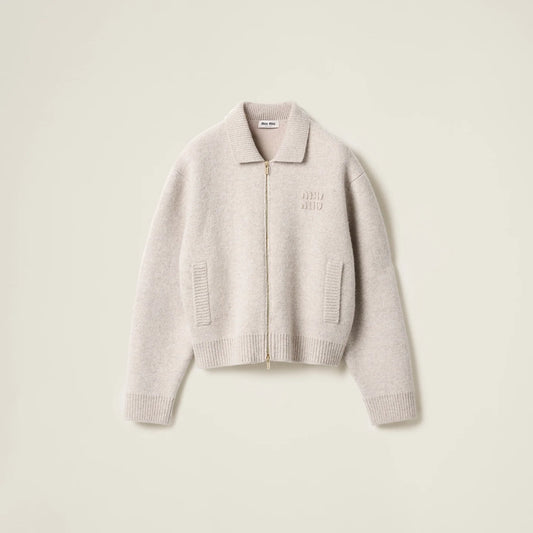 WOOL ZIPPER CARDIGAN
