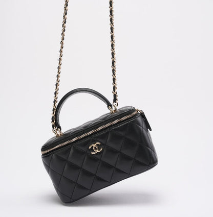 PINK BOX VANITY BAG- MIT SPIEGEL