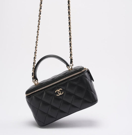 PINK BOX VANITY BAG- MIT SPIEGEL