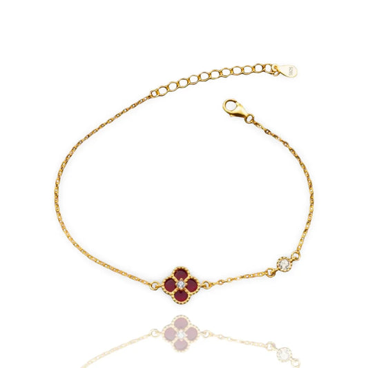 SINGLE CLOVER BRACELET | 925 STERLING SILVER