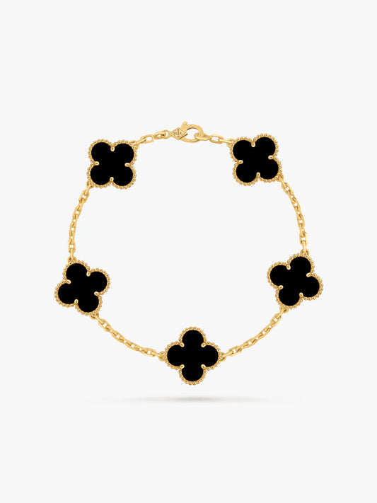 Clover black- Armband