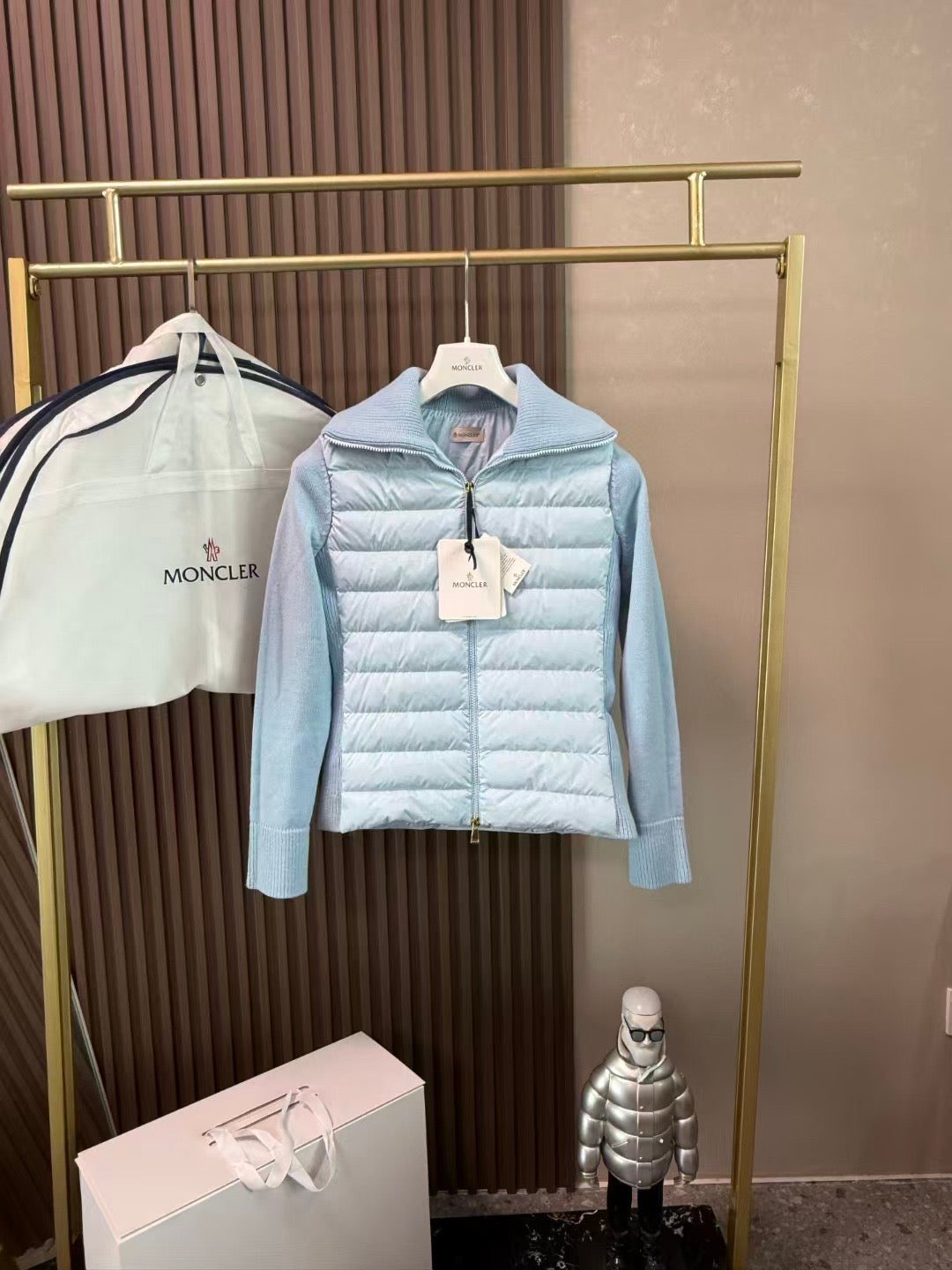 MONC STRICKJACKE BABYBLUE