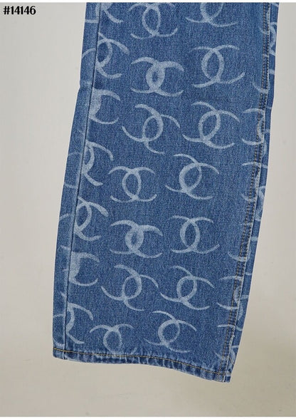 GREY SEQUIN JEANS