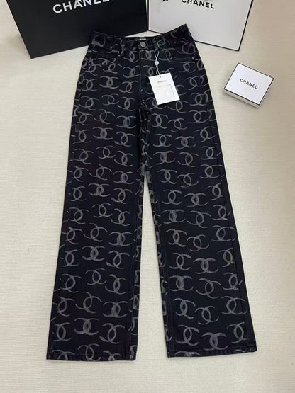 GREY SEQUIN JEANS