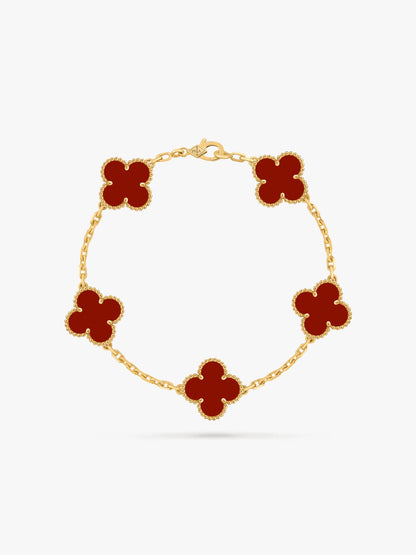 Clover red - Armband