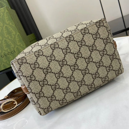 GG CANVAS SMALL BUCKET BAG