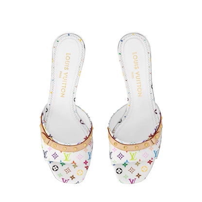 "LV" Kitten Heels