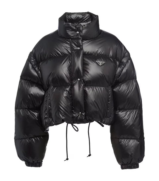 TRIANGLE SHINY JACKET BLACK