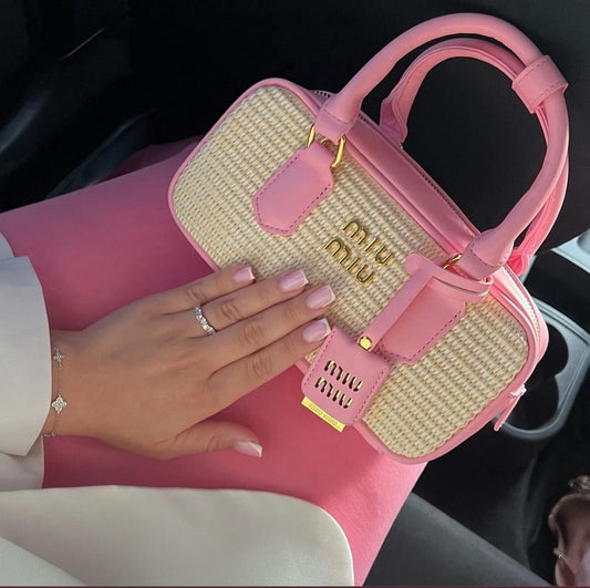 MIU RAFFIA BAG