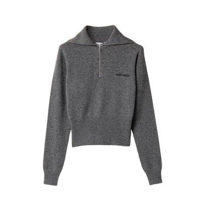 MIU HALF-ZIPPER