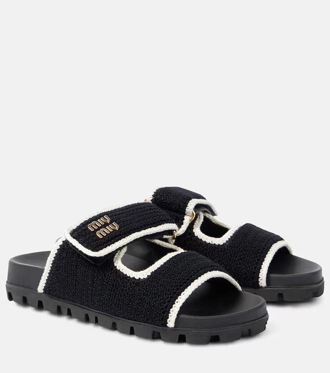 CROCHET KNIT SLIDES